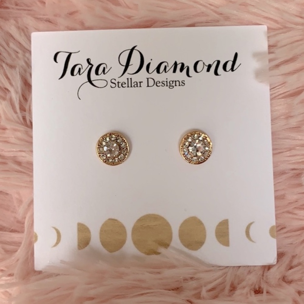 ‼️CLOSET CLOSING‼️Elegant Rhinestone Earrings with Gold Tone